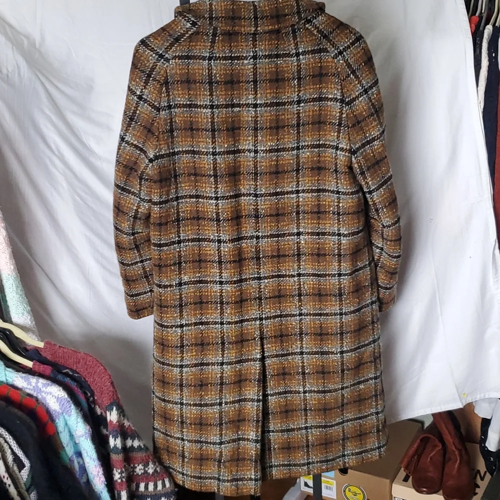PENDLETON  vintage wool long pea coat women's medium - Picture 8 of 11